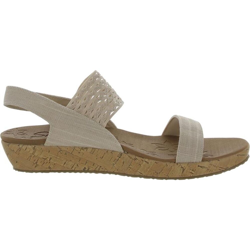 Skechers Tan Woven Strap Sandals - Picture 2 of 3